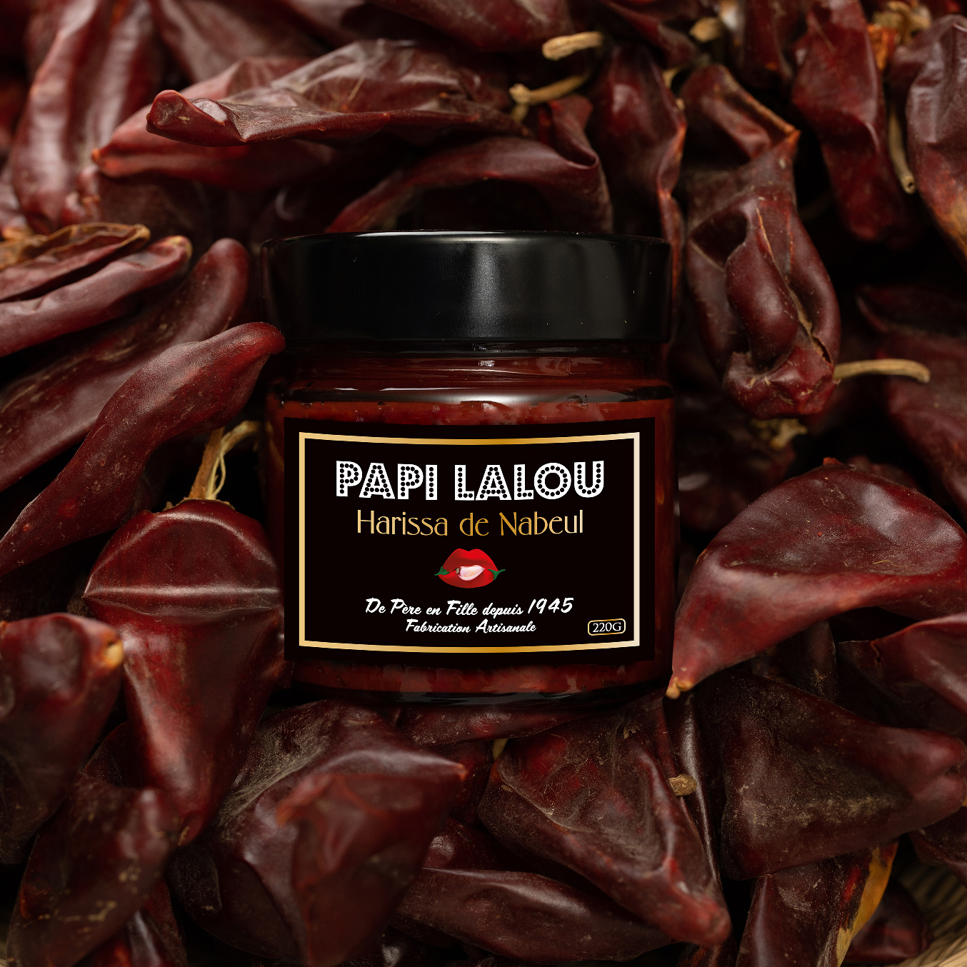 Harissa de Nabeul – 220 g – Harissa Papi Lalou